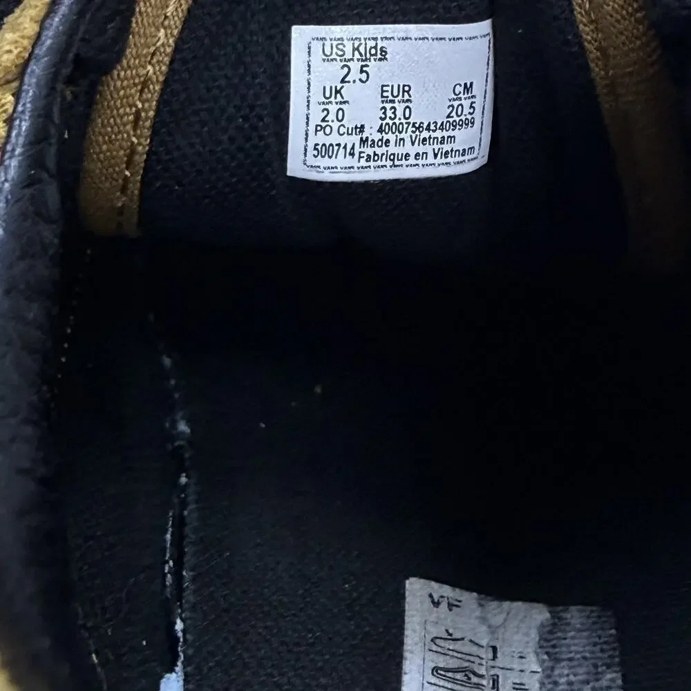 VANS Old Skool Yellow/Gold Suede Canvas UNISEX Kids Size 2.5